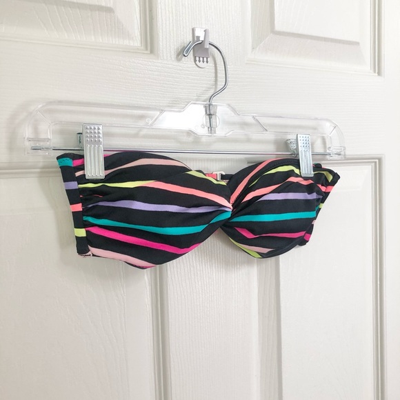 Victoria's Secret XS Rainbow Striped Bikini Top - Picture 3 of 4